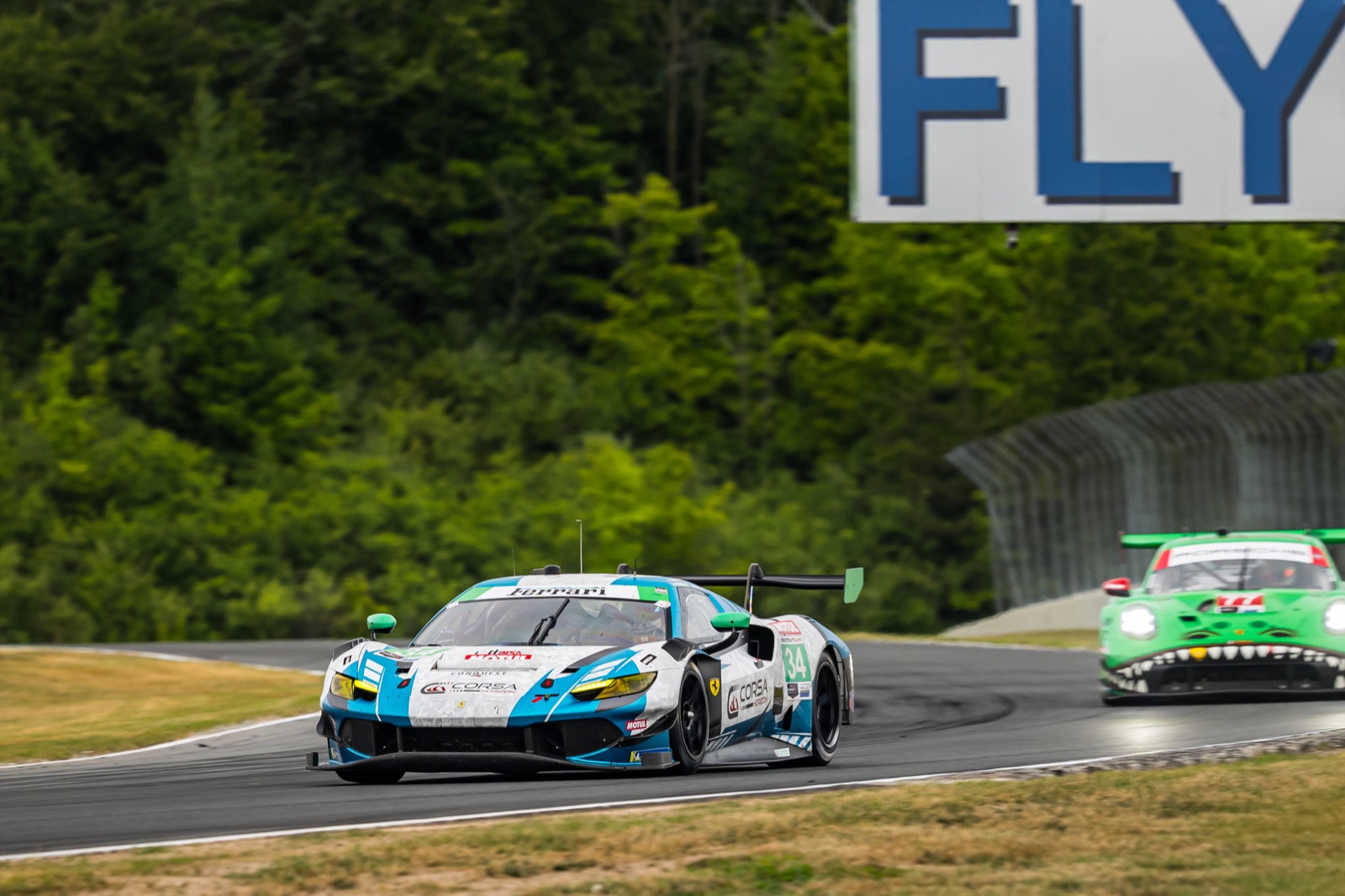 Ferrari 296 GT3 EVO de Conquest Racing en Watkins Glen